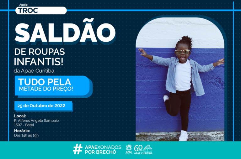 Mega bazar da Apae Curitiba promove liquidação de roupas infantis